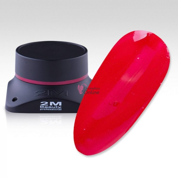 Gel UV 2M Beauty - color NF 18 rosu 5 g, fara fixare